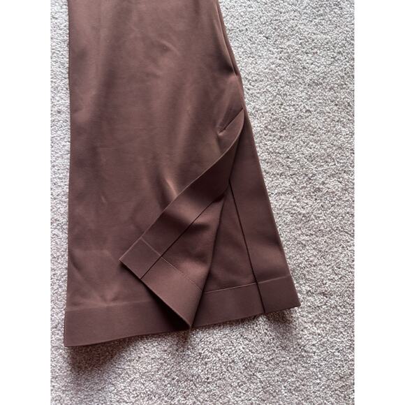 Athleta Venice Flare Pant Chocolate Brown XS Yoga Athleisure Split Leg - Picture 5 of 9